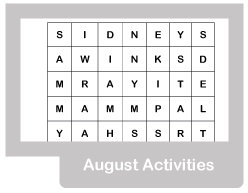 August Activities